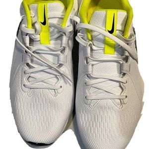 Nike React Infinity Pro White & Lemon Venom Golf Shoes Sz 10